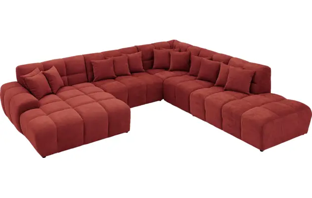 Goossens excellent u bank kubus rood stof - 8252779-goossens-excellent-kubus-bank-stof-rood-04