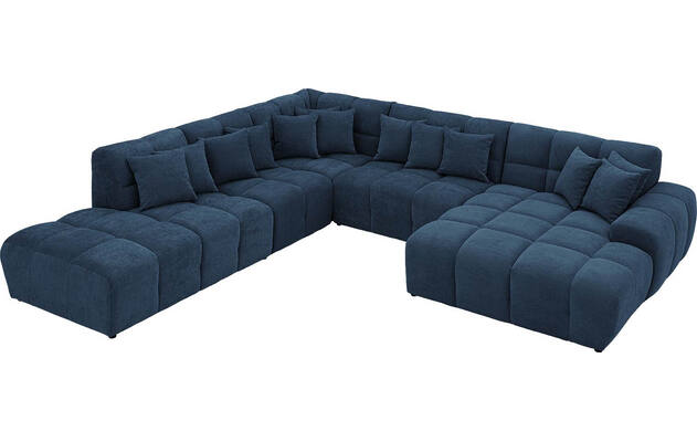 Goossens excellent u bank kubus blauw stof - 8252781-gespiegeld-05