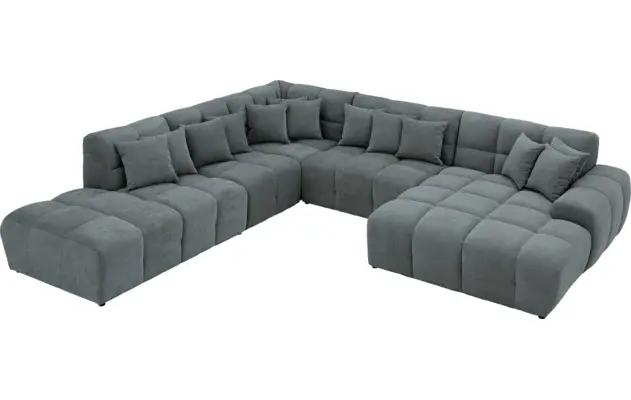 Goossens excellent u bank kubus groen stof - 8252782-gespiegeld-05