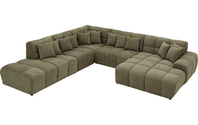 Goossens excellent u bank kubus groen stof - 8252787-gespiegeld-05