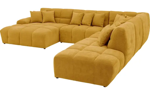 Goossens excellent u bank kubus geel stof - 8252788-goossens-excellent-kubus-bank-stof-geel-05