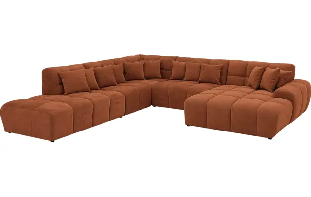 Goossens excellent u bank kubus bruin stof - 8252789-gespiegeld-03