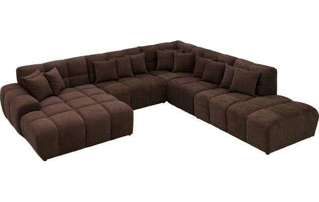 Goossens excellent u bank kubus bruin stof - 8252791-goossens-excellent-kubus-bank-stof-bruin-04