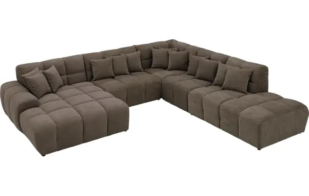 Goossens excellent u bank kubus bruin stof - 8252792-goossens-excellent-kubus-bank-stof-bruin-04