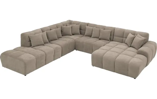 Goossens excellent u bank kubus bruin stof - 8252794-gespiegeld-05