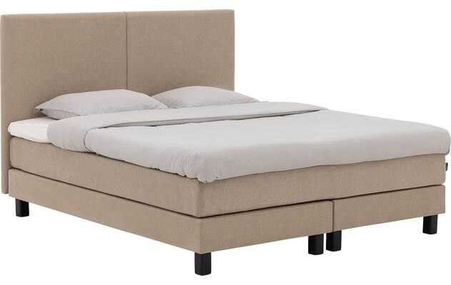 Goossens boxspring compleet gs 180 compleet bruin stof - 8252803-goossens-gs-180-boxspring-stof-01