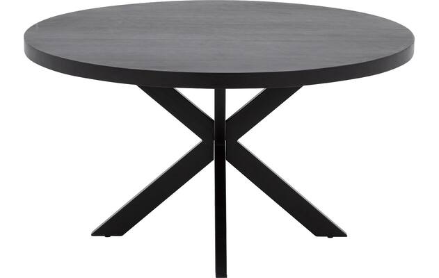 Goossens basic eettafel lecca zwart mango - 8252821-goossens-basic-lecce-eettafel-mango-zwart-02