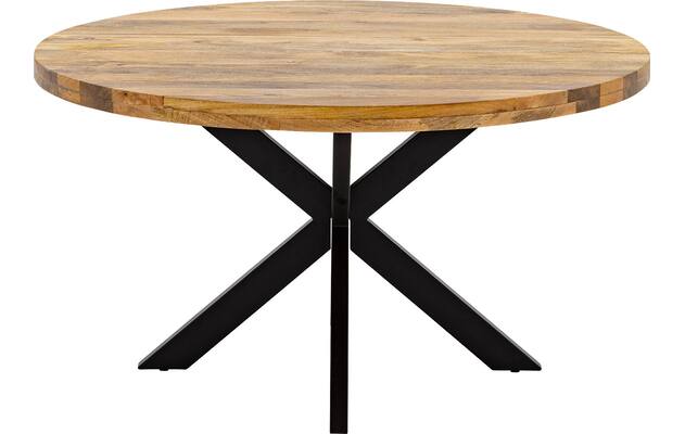 Goossens basic eettafel lecca bruin mango - 8252822-goossens-basic-lecce-eettafel-mango-bruin-02