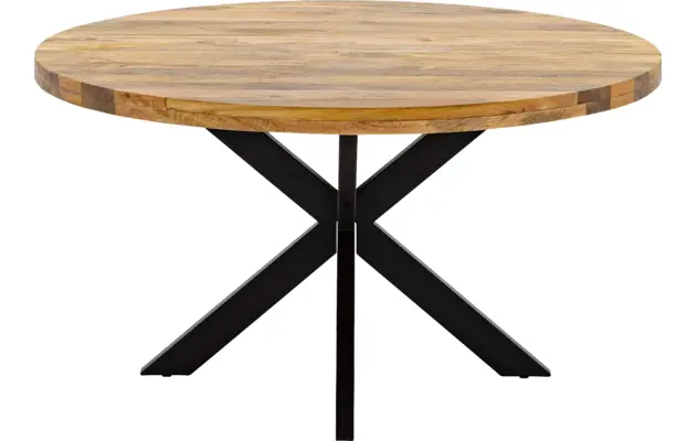 Goossens basic eettafel lecca bruin mango - 8252822-goossens-basic-lecce-eettafel-mango-bruin-02