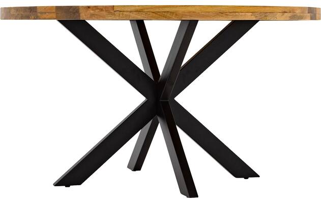 Goossens basic eettafel lecca bruin mango - 8252822-goossens-basic-lecce-eettafel-mango-bruin-04