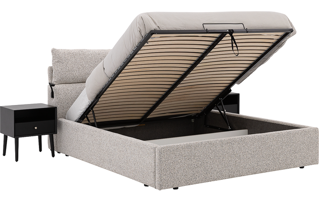 Goossens bedframe misty storage beige stof - 8252832-goossens-misty-storage-bedframe-stof-11