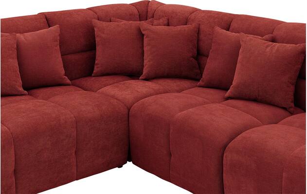 Goossens excellent u bank kubus rood stof - 8252833-goossens-excellent-kubus-bank-stof-rood-06