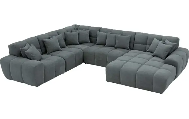 Goossens excellent u bank kubus groen stof - 8252836-gespiegeld-05