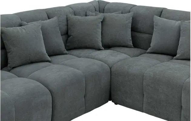 Goossens excellent u bank kubus groen stof - 8252836-gespiegeld-07