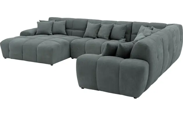 Goossens excellent u bank kubus groen stof - 8252836-goossens-excellent-kubus-bank-stof-groen-08