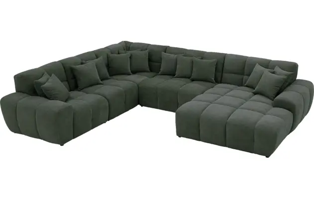 Goossens excellent u bank kubus groen stof - 8252838-gespiegeld-05