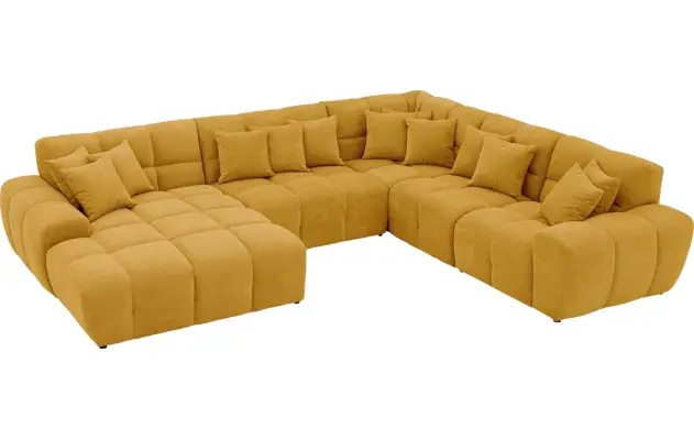Goossens excellent u bank kubus geel stof - 8252842-goossens-excellent-kubus-bank-stof-geel-04