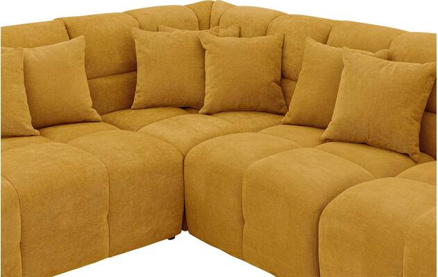 Goossens excellent u bank kubus geel stof - 8252842-goossens-excellent-kubus-bank-stof-geel-06