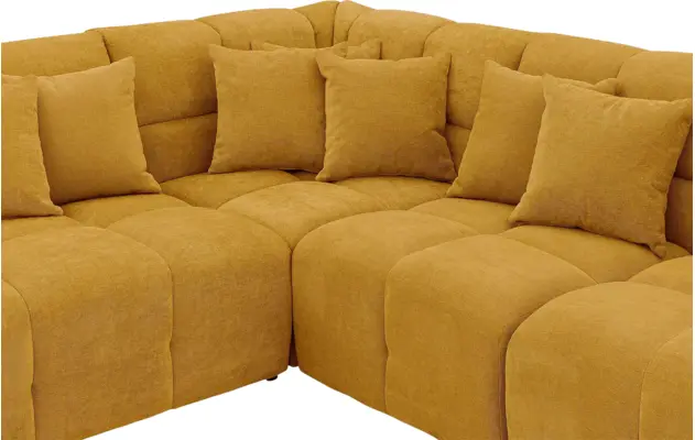 Goossens excellent u bank kubus geel stof - 8252842-goossens-excellent-kubus-bank-stof-geel-06