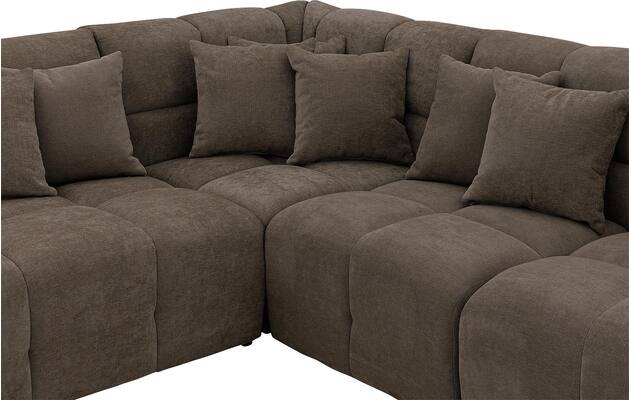 Goossens excellent u bank kubus bruin stof - 8252846-goossens-excellent-kubus-bank-stof-bruin-06