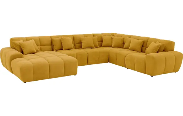 Goossens excellent u bank kubus geel stof - 8252858-goossens-excellent-kubus-bank-stof-geel-02