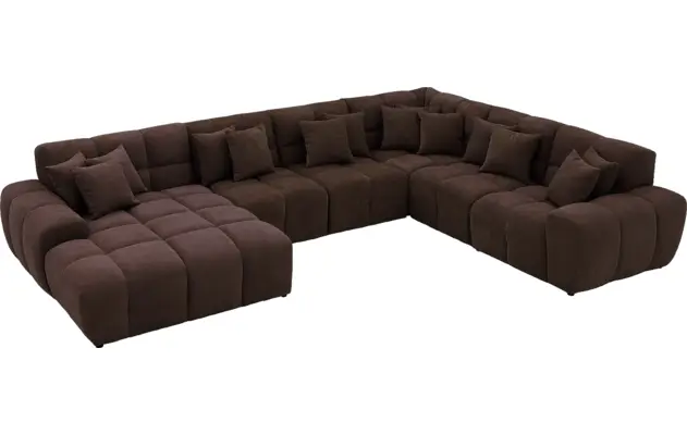 Goossens excellent u bank kubus bruin stof - 8252861-goossens-excellent-kubus-bank-stof-bruin-04