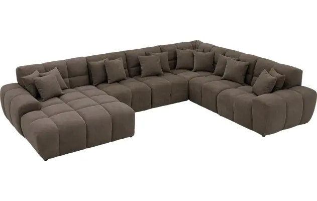 Goossens excellent u bank kubus bruin stof - 8252862-goossens-excellent-kubus-bank-stof-bruin-04