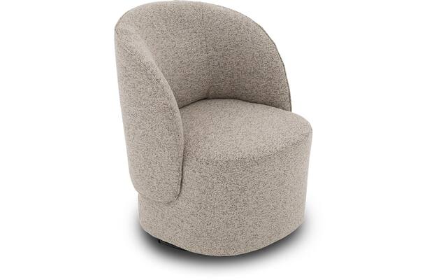 Goossens draaifauteuil gando beige stof - 8252867-goossens-gando-fauteuil-stof-05