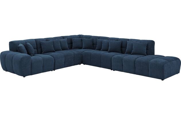 Goossens excellent hoekbank kubus blauw stof - 8252873-goossens-excellent-kubus-bank-stof-blauw-02
