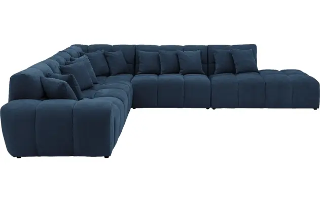 Goossens excellent hoekbank kubus blauw stof - 8252873-goossens-excellent-kubus-bank-stof-blauw-05