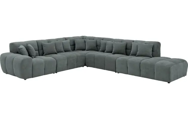 Goossens excellent hoekbank kubus groen stof - 8252874-goossens-excellent-kubus-bank-stof-groen-02