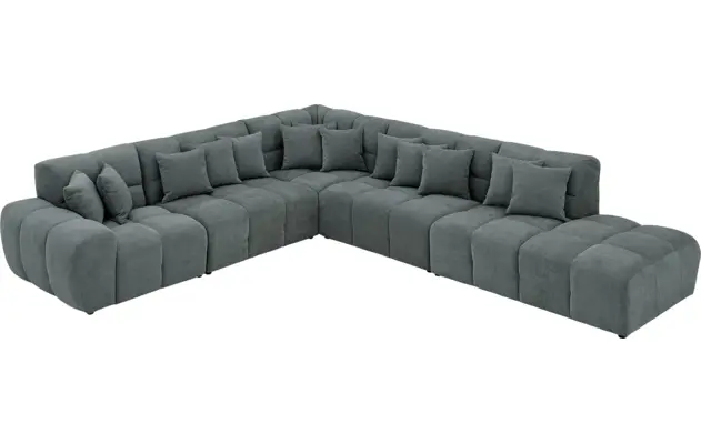 Goossens excellent hoekbank kubus groen stof - 8252874-goossens-excellent-kubus-bank-stof-groen-03