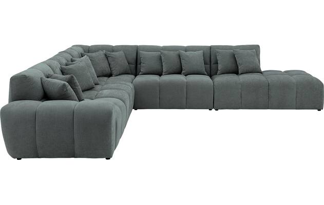 Goossens excellent hoekbank kubus groen stof - 8252874-goossens-excellent-kubus-bank-stof-groen-05