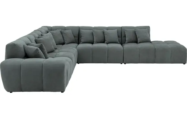 Goossens excellent hoekbank kubus groen stof - 8252874-goossens-excellent-kubus-bank-stof-groen-05