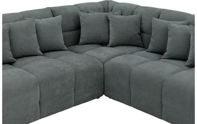 Goossens excellent hoekbank kubus groen stof - 8252874-goossens-excellent-kubus-bank-stof-groen-06