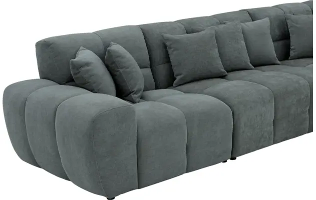 Goossens excellent hoekbank kubus groen stof - 8252874-goossens-excellent-kubus-bank-stof-groen-08