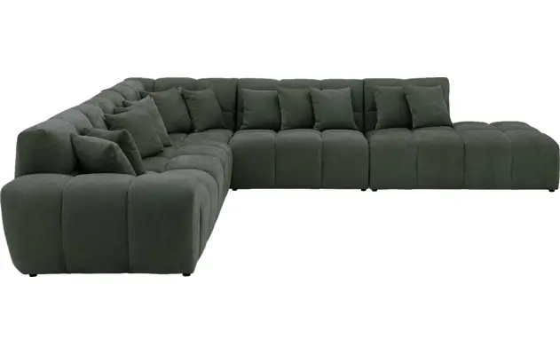 Goossens excellent hoekbank kubus groen stof - 8252876-goossens-excellent-kubus-bank-stof-groen-05