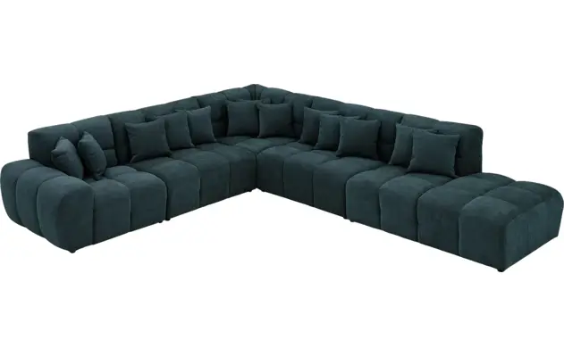 Goossens excellent hoekbank kubus groen stof - 8252877-goossens-excellent-kubus-bank-stof-groen-03