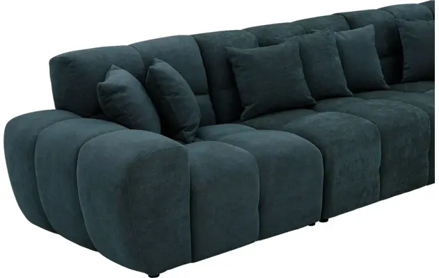Goossens excellent hoekbank kubus groen stof - 8252877-goossens-excellent-kubus-bank-stof-groen-08