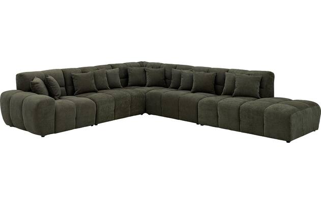 Goossens excellent hoekbank kubus groen stof - 8252878-goossens-excellent-kubus-bank-stof-groen-02