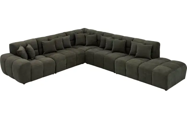 Goossens excellent hoekbank kubus groen stof - 8252878-goossens-excellent-kubus-bank-stof-groen-03