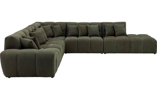 Goossens excellent hoekbank kubus groen stof - 8252878-goossens-excellent-kubus-bank-stof-groen-05