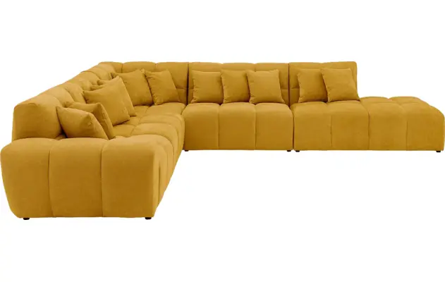 Goossens excellent hoekbank kubus geel stof - 8252880-goossens-excellent-kubus-bank-stof-geel-05
