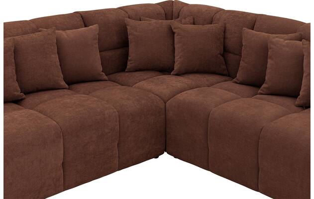 Goossens excellent hoekbank kubus bruin stof - 8252882-goossens-excellent-kubus-bank-stof-bruin-06