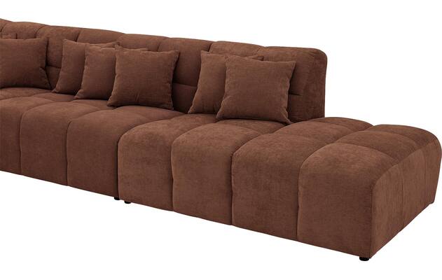 Goossens excellent hoekbank kubus bruin stof - 8252882-goossens-excellent-kubus-bank-stof-bruin-07