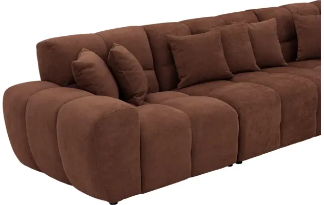 Goossens excellent hoekbank kubus bruin stof - 8252882-goossens-excellent-kubus-bank-stof-bruin-08