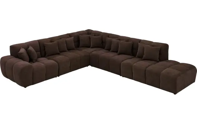 Goossens excellent hoekbank kubus bruin stof - 8252883-goossens-excellent-kubus-bank-stof-bruin-03