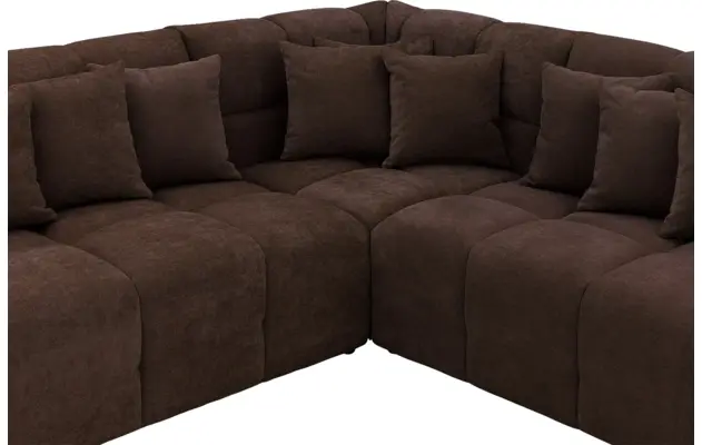 Goossens excellent hoekbank kubus bruin stof - 8252883-goossens-excellent-kubus-bank-stof-bruin-06