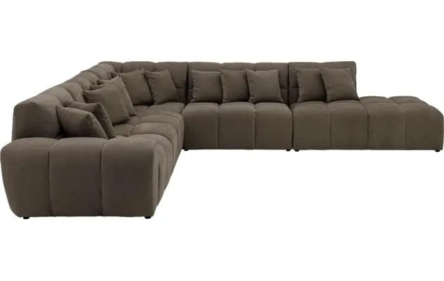 Goossens excellent hoekbank kubus bruin stof - 8252884-goossens-excellent-kubus-bank-stof-bruin-05