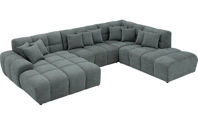 Goossens excellent u bank kubus groen stof - 8252890-goossens-excellent-kubus-bank-stof-groen-06